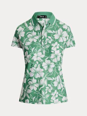 NEW RLX Golf Ralph Lauren Women's XXS Tailored Fit Floral Polo Shirt NWT $115